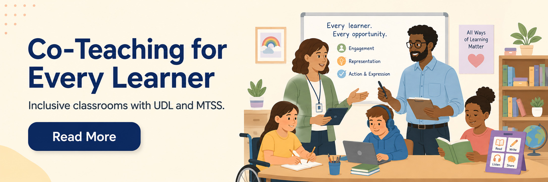 Inclusive co-teaching strategies